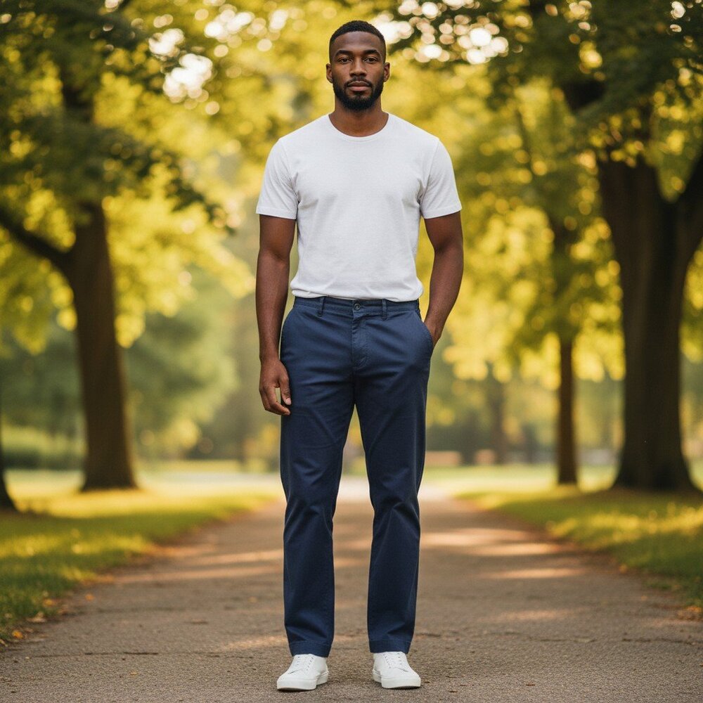 L.L. BEAN Men's EUC Comfort Stretch Chino Pants Navy‎ | Size 40 X 29